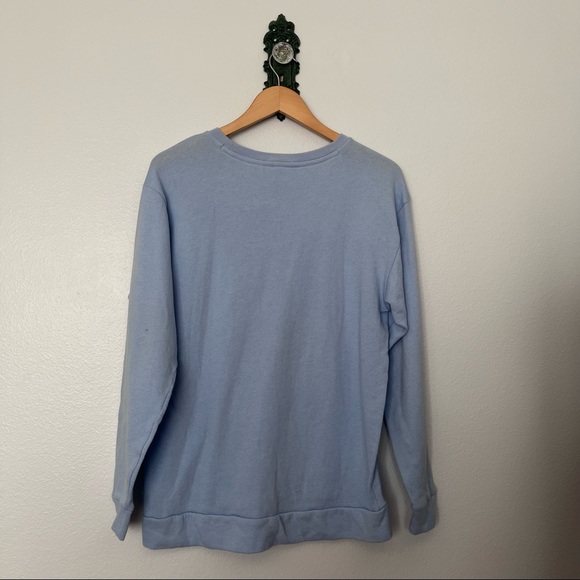 PINK Victorias Secret Blue “Pink State Of Mind” Sweatshirt - Picture 2 of 3